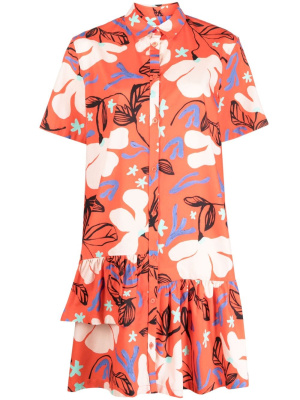 

Floral-print organic-cotton shirtdress, PS Paul Smith Floral-print organic-cotton shirtdress