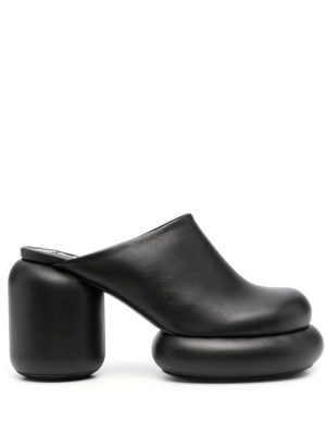

95mm block heel leather mules, Jil Sander 95mm block heel leather mules