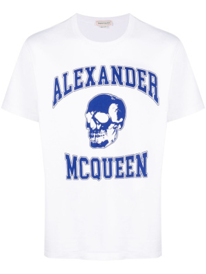 

Logo-print cotton T-shirt, Alexander McQueen Logo-print cotton T-shirt