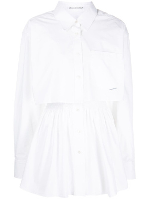 

Two-piece cotton shirt dress, Alexander Wang Two-piece cotton shirt dress