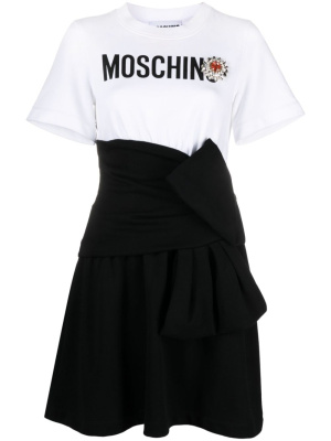 

Logo-print minidress, Moschino Logo-print minidress