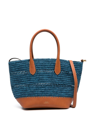 

Bellport raffia tote bag, Polo Ralph Lauren Bellport raffia tote bag