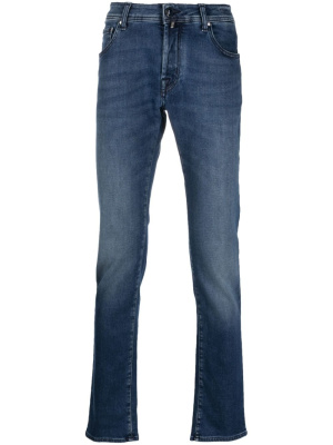 

Logo-patch straight-leg jeans, Jacob Cohën Logo-patch straight-leg jeans
