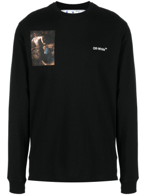 

Caravaggio-print cotton sweatshirt, Off-White Caravaggio-print cotton sweatshirt