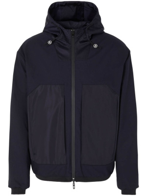 

Reversible satin-panelled hooded jacket, Emporio Armani Reversible satin-panelled hooded jacket