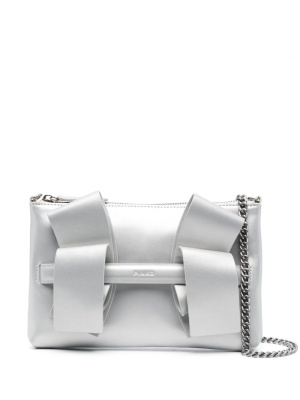 

Aika bow-detail metallic clutch, PINKO Aika bow-detail metallic clutch