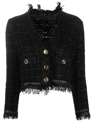 

Basket weave cropped jacket, PINKO Basket weave cropped jacket