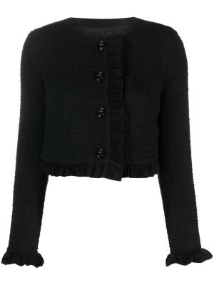 

Button-up bouclé cropped jacket, PINKO Button-up bouclé cropped jacket