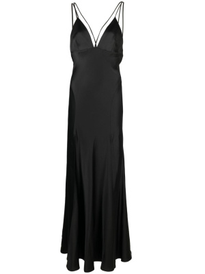 

Split satin maxi dress, PINKO Split satin maxi dress