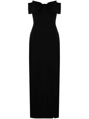 

Bow-detail strapless maxi dress, PINKO Bow-detail strapless maxi dress