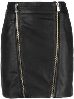 

Zip-up leather miniskirt, PINKO Zip-up leather miniskirt