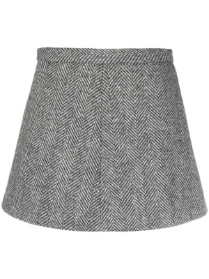 

Herringbone-pattern wool shorts, RED Valentino Herringbone-pattern wool shorts