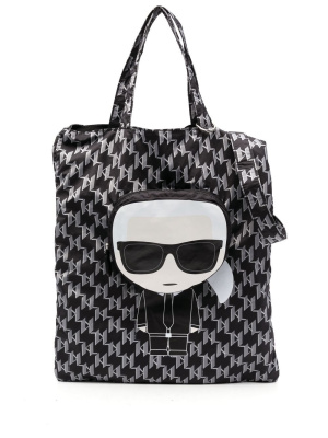 

K/Ikonik Karl Pocket tote bag, Karl Lagerfeld K/Ikonik Karl Pocket tote bag