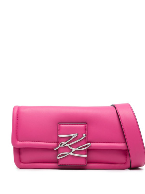 

Autograph-plaque crossbody bag, Karl Lagerfeld Autograph-plaque crossbody bag