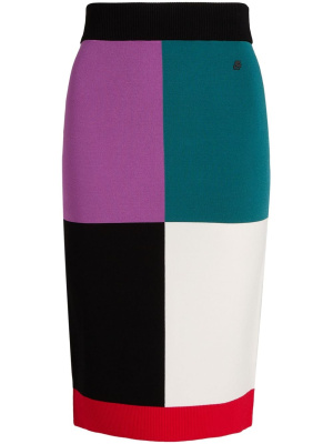 

Colour-block midi pencil skirt, Karl Lagerfeld Colour-block midi pencil skirt