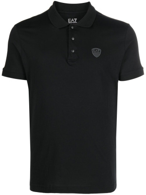 

Logo-patch cotton polo shirt, Ea7 Emporio Armani Logo-patch cotton polo shirt