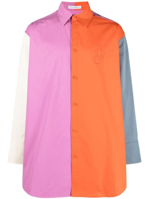 

Colour-block long-sleeved shirt, JW Anderson Colour-block long-sleeved shirt