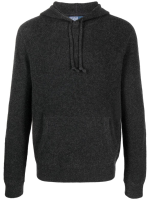 

Ribbed-knit cashmere hoodie, Polo Ralph Lauren Ribbed-knit cashmere hoodie