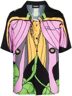 

Graphic-print short-sleeved shirt, Pleasures Graphic-print short-sleeved shirt