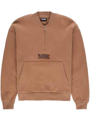 

Embroidered-logo cotton-blend sweatshirt, Pleasures Embroidered-logo cotton-blend sweatshirt