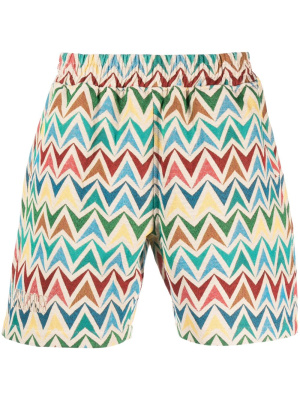 

Zigzag-print Bermuda shorts, Pleasures Zigzag-print Bermuda shorts