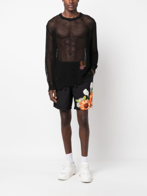 

Heart-print bermuda shorts, Pleasures Heart-print bermuda shorts