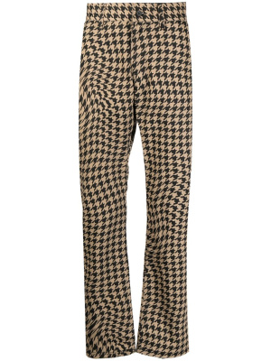 

Houndstooth-pattern print trousers, Pleasures Houndstooth-pattern print trousers