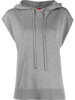 

Fine-knitted sleeveless hoodie, HUGO Fine-knitted sleeveless hoodie