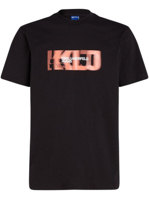 

Logo-print organic cotton T-shirt, Karl Lagerfeld Jeans Logo-print organic cotton T-shirt