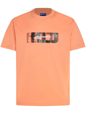 

Logo-print organic cotton T-shirt, Karl Lagerfeld Jeans Logo-print organic cotton T-shirt