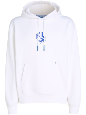 

Logo-print jersey hoodie, Karl Lagerfeld Jeans Logo-print jersey hoodie