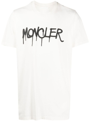 

Graffiti logo-print cotton T-shirt, Moncler Graffiti logo-print cotton T-shirt