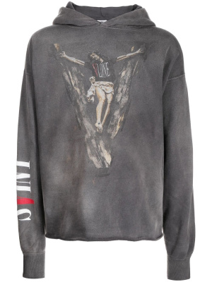 

Vlone graphic-print hoodie, SAINT MXXXXXX Vlone graphic-print hoodie