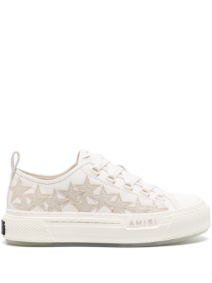 

Star-embroidered canvas sneakers, AMIRI Star-embroidered canvas sneakers
