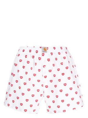

Heart-print cotton boxers, Carhartt WIP Heart-print cotton boxers