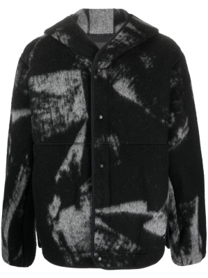 

Hooded wool-blend jacket, Y-3 Hooded wool-blend jacket