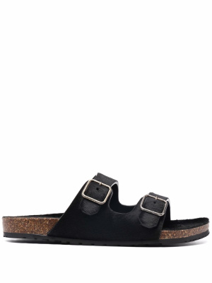 

Buckled slide sandals, Saint Laurent Buckled slide sandals