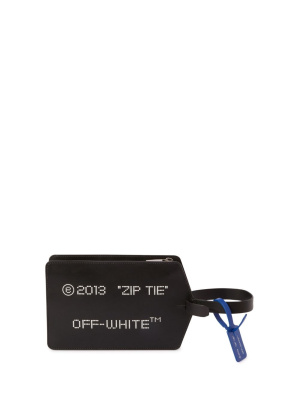 

Medium Zip Tie clutch bag, Off-White Medium Zip Tie clutch bag