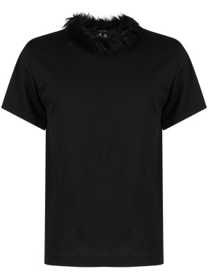 

Faux-fur collar cotton T-shirt, Comme Des Garçons Homme Plus Faux-fur collar cotton T-shirt