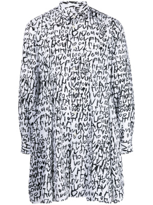 

Graphic-print classic-collar shirt, Comme Des Garçons Homme Plus Graphic-print classic-collar shirt