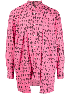 

Text-print tied-sleeve shirt, Comme Des Garçons Homme Plus Text-print tied-sleeve shirt