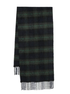 

Check-print fringed-edge scarf, Woolrich Check-print fringed-edge scarf