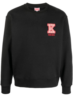 

Logo-patch jersey sweatshirt, Kenzo Logo-patch jersey sweatshirt