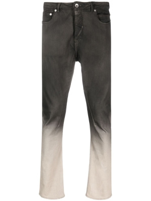 

Gradient-effect cotton jeans, Rick Owens DRKSHDW Gradient-effect cotton jeans