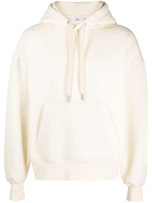 

Logo-patch jersey hoodie, AMI Paris Logo-patch jersey hoodie