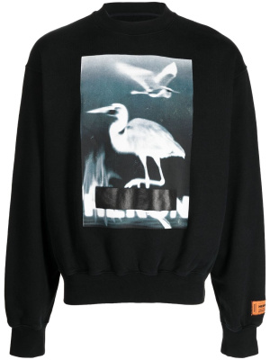 

Graphic-print sweatshirt, Heron Preston Graphic-print sweatshirt