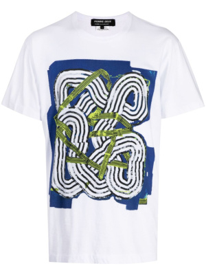 

Graphic-print cotton T-shirt, Comme Des Garçons Homme Deux Graphic-print cotton T-shirt