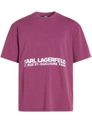 

Logo-print organic cotton T-shirt, Karl Lagerfeld Logo-print organic cotton T-shirt