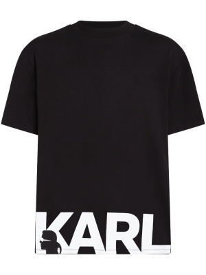 

Logo-print organic cotton T-shirt, Karl Lagerfeld Logo-print organic cotton T-shirt