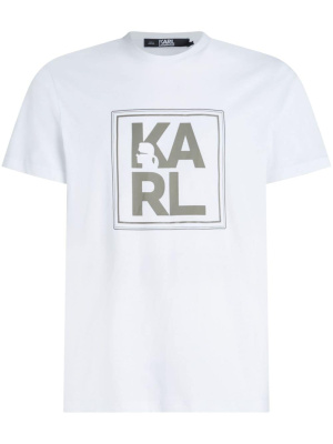 

Logo-print cotton T-shirt, Karl Lagerfeld Logo-print cotton T-shirt